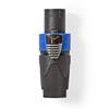 CONNETTORE SPEAKON NEDIS COTP16900BK 4 poli , Colore : Nero/blu, Materiale PVC.